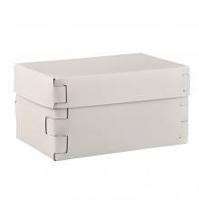 Colombo Adj Коробка Snob 25x15хH13.5см., настольная, цвет: белый/панна котта. BADJ2515-1016