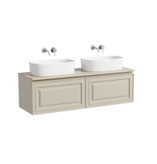 Тумба с раковиной Sancos Very 140, beige soft, столешница бежевая TT140A2, раковина CN6075