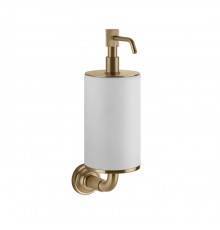 Gessi Venti20 Дозатор для жидкого мыла подвесной, цвет: белый, фурнитура Warm Bronze Br. PVD. 65413#726