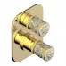 THG Hirondelles Gold Stamped Смеситель для душа, встраиваемый, термостатический, цвет: Polished gold. G00-A00-5500AE, A4L-F01-5500BE