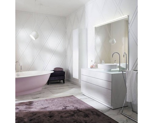 Burgbad Crono Раковина 45 см, без отв., накладная, круглая, цвет: белый. MBA0030 C0001*0