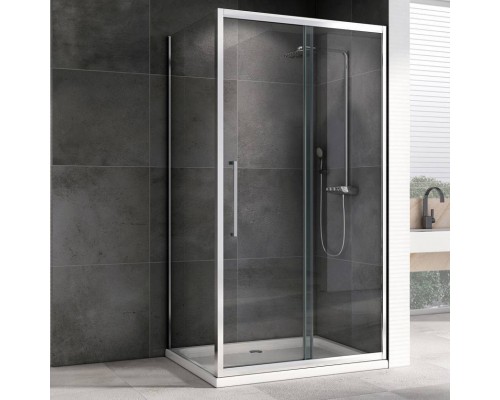 Душевой уголок Abber Schwarzer Diamant AG30120MH-S70M 120х70, профиль хром, стекло матовое