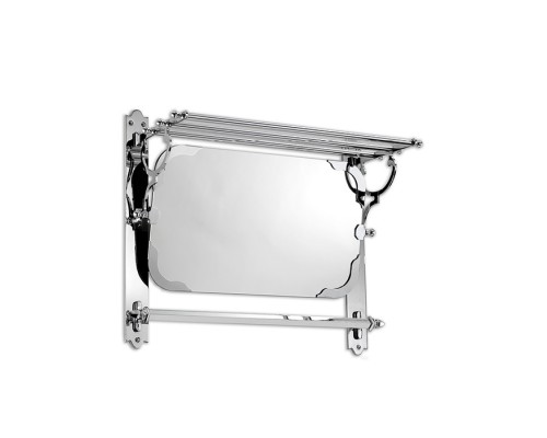 DevonDevon Amelie Полочка для полотенец с откидным зеркалом, цвет: хром. HBRACKCR