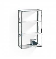Decor Walther ET 6 Шкафчик открытый 35x15x60см, стекло сатинированное, подвесной, цвет: хром. 0702800