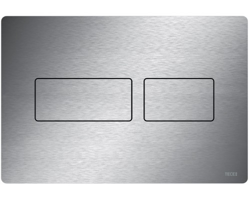TECEsolid 9240434 Панель смыва, 2 объёма, 200х150х6 мм, металл, шлиф. нерж. сталь, против отпеч. 9240434