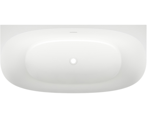 Акриловая ванна Wellsee Belle Spa 2.0 160x75 см, пристенная, белая, на ножках, со сливом-переливом, с донным клапаном, фурнитура золото
