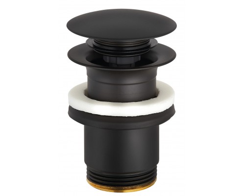 Kludi 1042639-00 Донный клапан для раковин с переливом, PushOpen 1¼ черный матовый 104263900