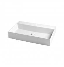 Azzurra Elegance Squared Раковина подвесная/накладная, 81x45xH12,5 см, 1 отв., цвет: Bianco lucido. ELLP080450QMBI/(EQA80M bi)*0