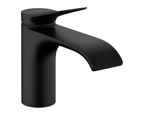 Hansgrohe Vivenis Смеситель для раковины, на 1 отв., с донным клапаном, цвет: черный матовый. 75010670