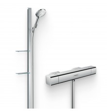 Душевой комплект Термостат Hansgrohe Ecostat E 15773000 для душа + Гарнитур Raindance Select S 27646000 хром