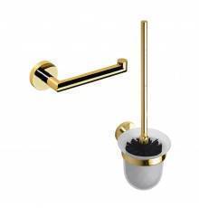 Набор Держатель Bemeta Brilo 161212030 gold polished + Ершик 161113017 полированное золото