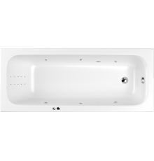 Акриловая ванна WHITECROSS Vibe 0105.170070.100.LINENANO.CR 170x70 см, с гидромассажем, с каркасом, со сливом-переливом, с донным клапаном