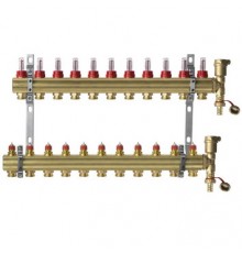 Комплект коллекторов Danfoss FHF-11F set, 11 контуров 088U0731