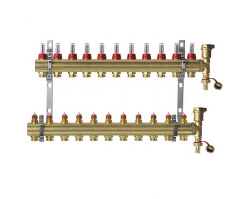 Комплект коллекторов Danfoss FHF-11F set, 11 контуров 088U0731
