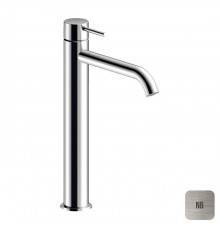 Almar Mixers Смеситель для раковины, высокий, 1 отв., без донного клапана, цвет: никель брашированный