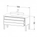 Duravit Luv База напольная 138.8x57х74.3см., с 2 выдв. ящиками, каменной столешницей и раковиной, цвет: белый матовый. LU956603636, 0379602300, LU946601717