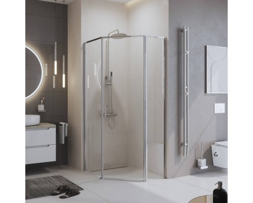 Душевой уголок BelBagno Uno 195 PH 1 100/80  C Cr стекло прозрачное