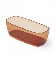 Dea Design Soul Ванна 170х72х56см., отдельностоящая, Glasstek, прозрачная смола, цвет: Sunset R1. DD8632 1700 R1