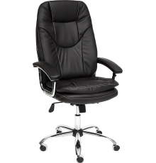 Кресло руководителя TetChair Softy Lux, кожзам черный 36-6