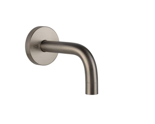 Gessi Emporio Via tortona Настенный излив короткий, комбинируемый с удаленным управлением, цвет: Finox Brushed Nickel. 44285#149