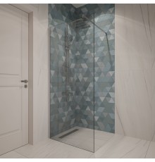 Душевая перегородка DIWO Орёл 80 см, профиль хром матовый