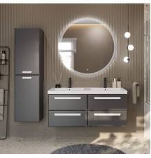 Мебель для ванной комнаты Cezares Eco 120 4 ящика, ручки сатин, grafito
