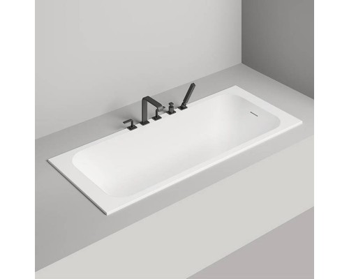 Salini Orlanda Plus Встраиваемая ванна 190х100х60cм, прямоуг. чаша, S-Sense, цвет: белый глянцевый. 102014G,  23101H