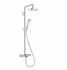 Hansgrohe Croma Select E 180 SHP Душевая система, верхний душ 187мм, с ручным душем и смесителем, цвет: хром. 27352400