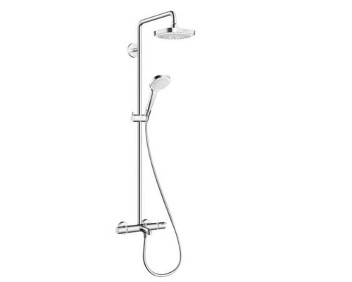 Hansgrohe Croma Select E 180 SHP Душевая система, верхний душ 187мм, с ручным душем и смесителем, цвет: хром. 27352400