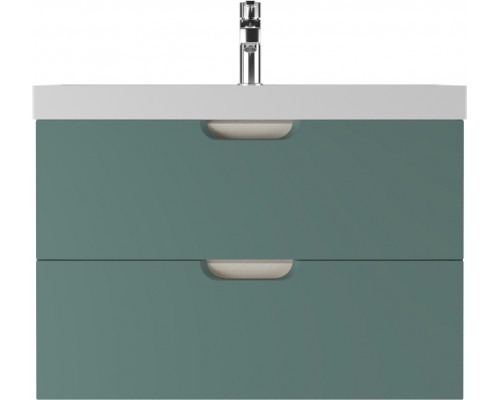Тумба под раковину без столешницы Домино Dune 80 подвесная, олива