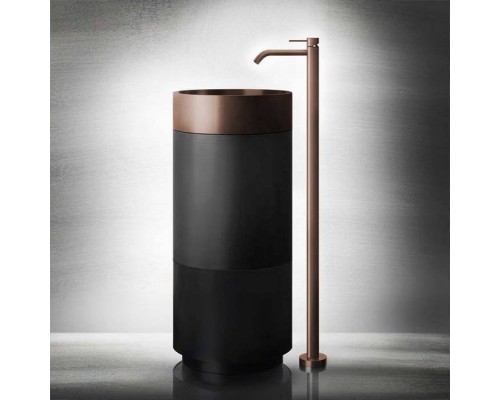 Gessi 316 Раковина 40x90 см, без отв., напольная, отдельностоящая, с сифоном, слив в пол, цвет: Copper brushed pvd. 54601#708, 54603#850 Gessi 316 Раковина 40x90 см, без отв., напольная, отдельностоящая, с сифоном, слив в пол, цвет: Copper brushed pvd. 54601#708, 54603#850