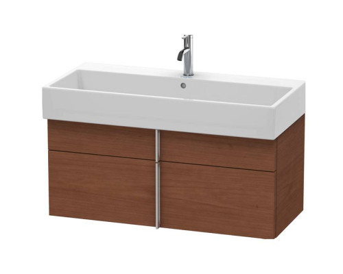 Duravit VA Тумба подвесная 98.4x43.1х44.1см., с раковиной, 1 выдв.ящик, цвет: American Walnut. VA650801313,  2350100071