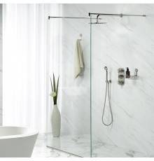 THG Hirondelles Platinum Stamped Душевой комплект: термостатический смеситель, ручной душ, верхний душ Oslash;30см, держатель с подводом воды и шланг 1500 мм, цвет: Polished nickel. G00-A00-5401AHC,  A4K-B01-280EP,  A4K-B01-5401BEH,  A4K-B01-54,  A4K-B01-