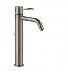 Gessi Emporio Via tortona Смеситель для раковины, на 1 отв, высокий, с донным клапаном, цвет: Finox Brushed Nickel. 18603#149