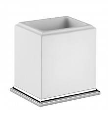 Gessi Eleganza Стакан настольный, цвет: хром/белый. 46431#031