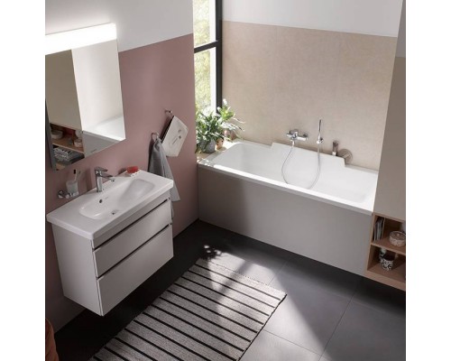 Duravit Ванна акриловая DuraStyle 170х75x48см, прямоугольная .встраиваемая или версия с панелями, , наклон спины справа. цвет: белый. 790100000000000,  700297000000000