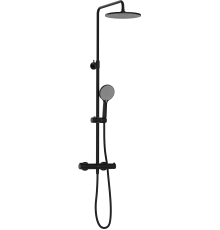 Душевая стойка STWORKI Сортланд S10160BK матовый чёрный