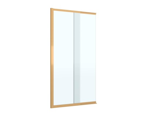 Шторка на ванну Cezares Slider SLIDER-FIX-VF-11-90/150-C-BORO, профиль золото, стекло прозрачное