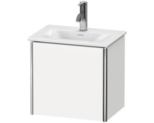 Duravit XSquare База подвесная 43x30.8x39.7см с раковиной, 1 дверца, петли справа, цвет: глянцевый белый. XS4220R2222,  07334500411