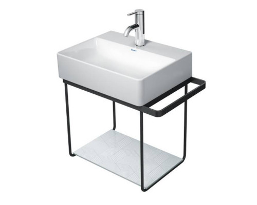 Duravit DuraSquare Металлическая консоль подвесная 51.6х33.3см, с раковиной на 1 отв., 073245 и полкой , высота регул.+5см,п/д левый/правый хром. 0099668300,  0732450071,  0031101000