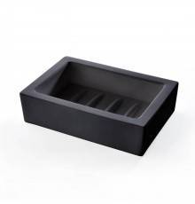 3SC Mood Black Мыльница настольная, композит Solid Surface, цвет: чёрный матовый . MN01A