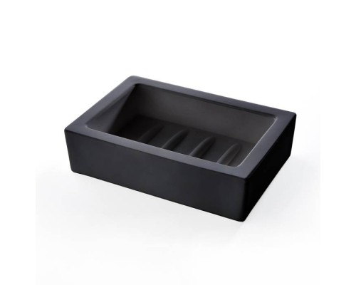3SC Mood Black Мыльница настольная, композит Solid Surface, цвет: чёрный матовый . MN01A 3SC Mood Black Мыльница настольная, композит Solid Surface, цвет: чёрный матовый . MN01A