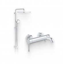 Душевой комплект Смеситель Grohe Essence New 33624001 + Стойка Tempesta Cosmopolitan System 250 Tempesta Cosmopolitan System 250 26694000