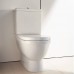 Duravit Starck 3 Унитаз моноблок приставной 65.5х36см в комплекте с креплением,  универсальный, цвет: белый. 0128090000,  0920100005