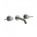 Gessi Cesello Встраиваемый смеситель для раковины на 3 отверстия с изливом, без донного клапана. внешняя часть, цвет: шлифованная сталь. 54492#239