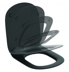 IS T3527V3 Tesi Сиденье и крышка для унитаза, тонкое, SoftClose, silk black черный T3527V3