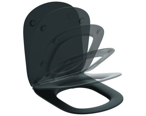 IS T3527V3 Tesi Сиденье и крышка для унитаза, тонкое, SoftClose, silk black черный T3527V3