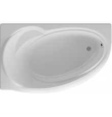 Акриловая ванна AQUATEK Бетта BET150-0000076 L 150x95 см, угловая, с каркасом, со сливом-переливом, асимметричная