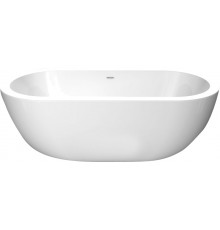 Овальная ванна акриловая BelBagno BB13-1800 180x85 см, белая, отдельностоящая