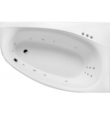 Акриловая ванна Excellent Kameleon WAEX.KMP17.SMART P 170x110 см, угловая, с гидромассажем, с каркасом, со сливом-переливом, асимметричная